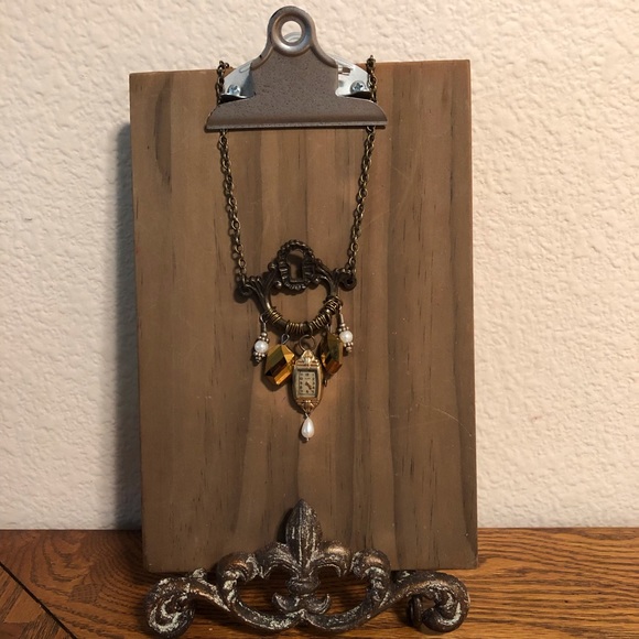 Hand Crafted Antique Watch Necklace - Picture 4 of 5